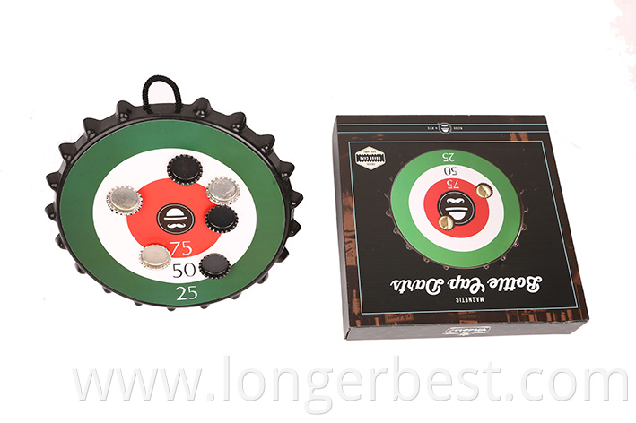 Magnetic bottle dartboard